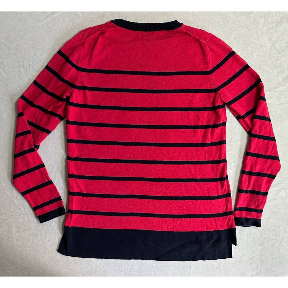 Crown & Ivy Woman's Pink Bow Sweater Pullover Size Small - Picture 2 of 5